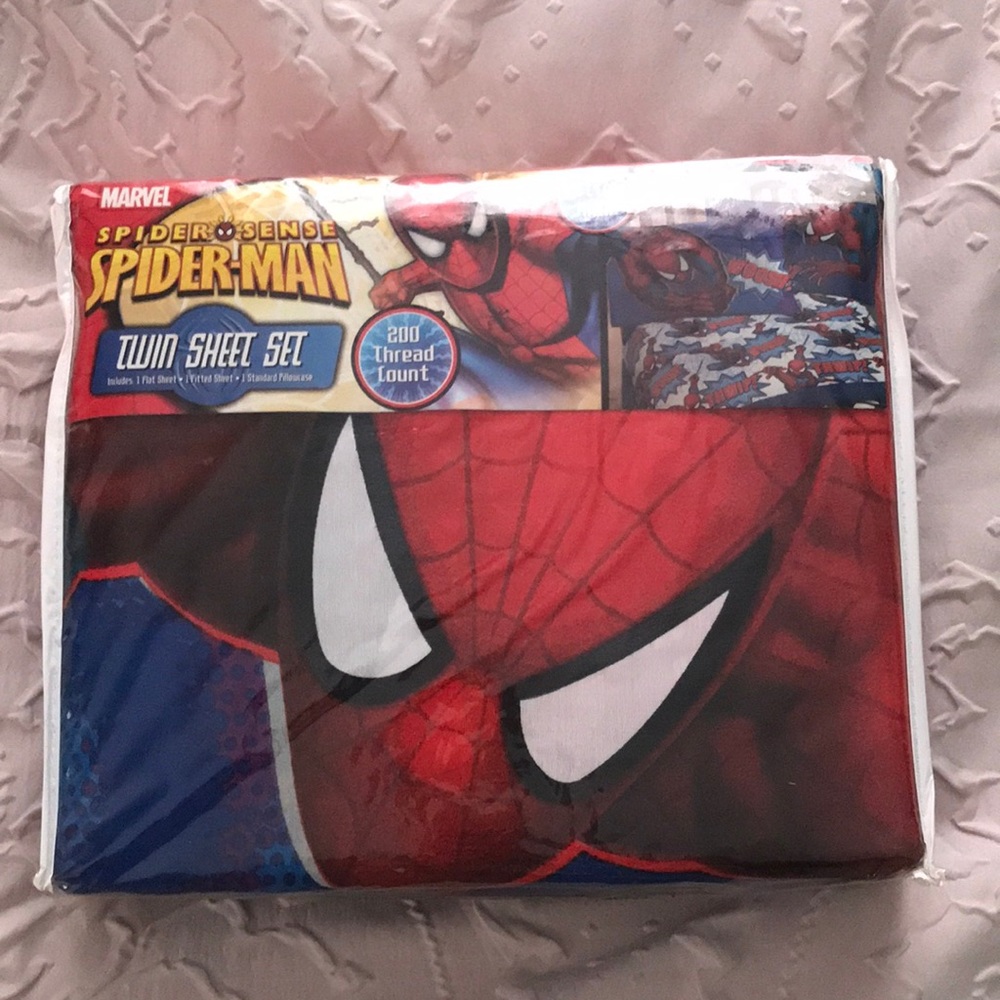 New Marvel Spiderman Twin Sheet Set